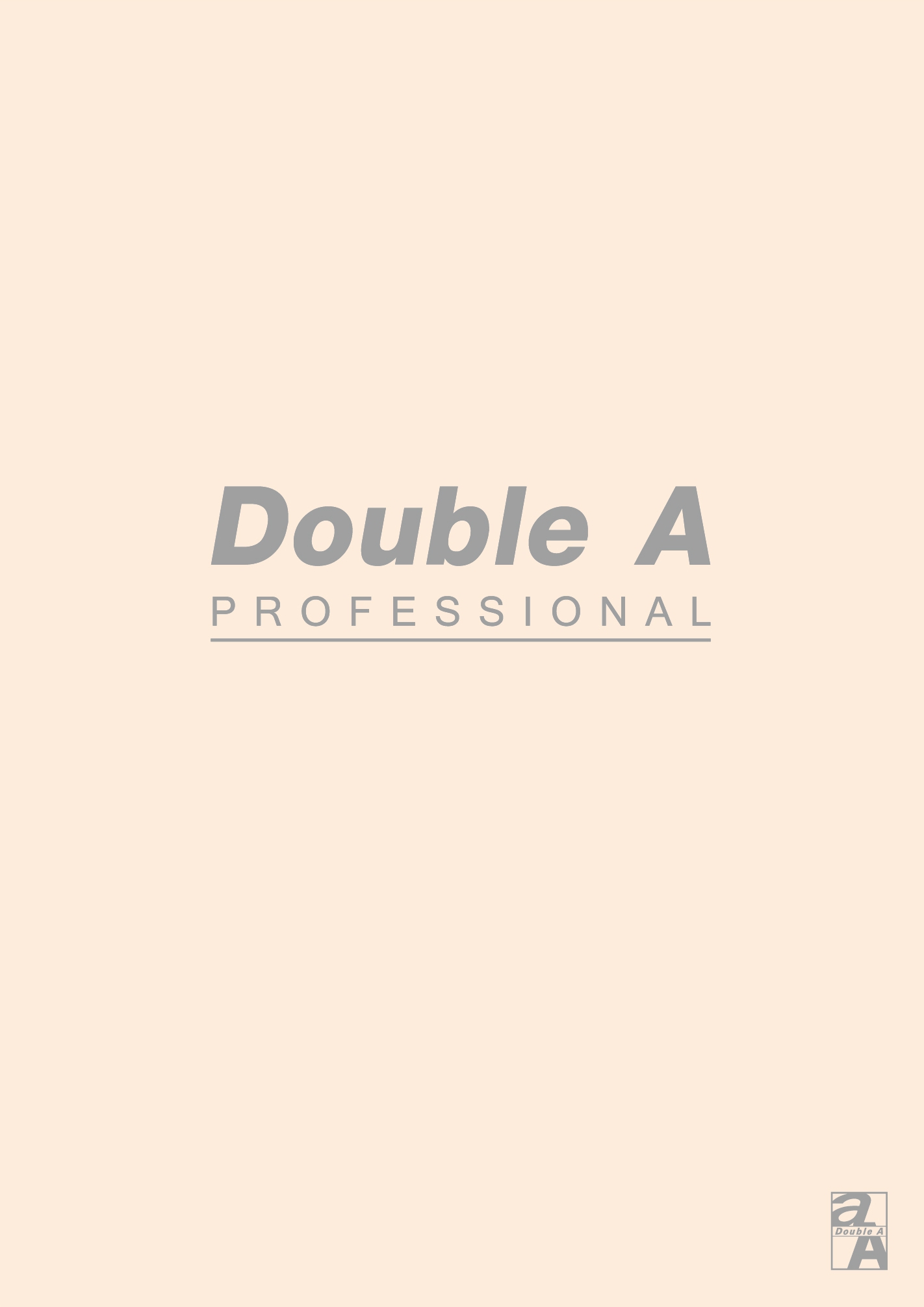 Double A  B5(16K)米色空白內頁膠裝筆記本-辦公室系列